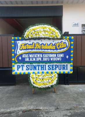 Papan Bunga Duka di Tanjunghurip